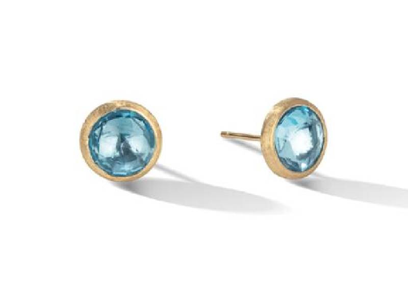 STUD EARRINGS IN YELLOW GOLD WITH COLOURED GEMSTONES MARCO BICEGO OB957